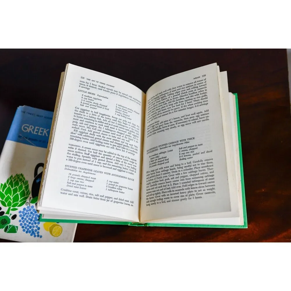 Vintage 1963 The Art of Greek Cookery Doubleday Cookbook with Dust Jacket